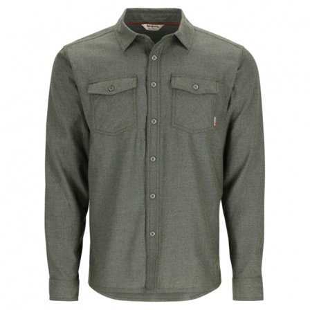 Simms Shoal Flannel Shirt Riffle Green L