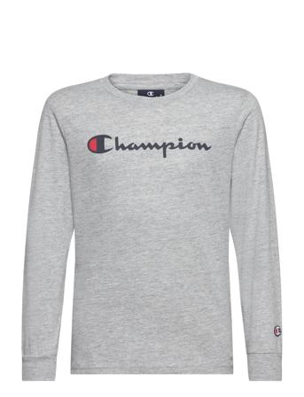 Long Sleeve T-Shirt T-shirts Long-sleeved T-shirts Grå Champion*Betinget Tilbud