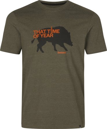 Seeland That Time T-shirt t-paita, Pine Green Melange