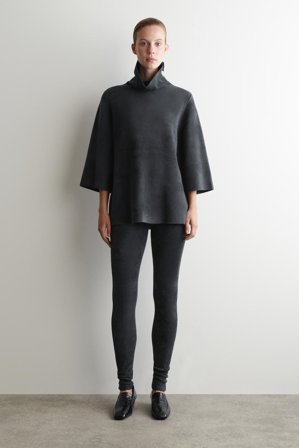 COS Women's Chenille-Knit Leggings in Grey