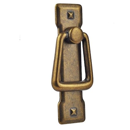 Antik lådhandtag dörrfack skåp droppring handtag passar för skåp, möbeldörr, bokhylla