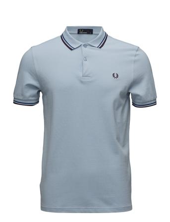 Twin Tipped Fp Shirt Polos Short-sleeved Blå Fred Perry