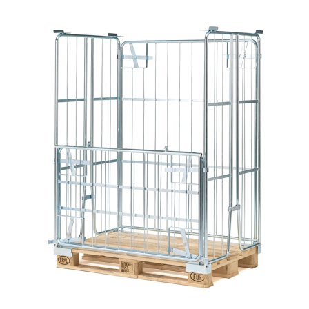 Palettencontainer AMOUNT, stapelbar, 1200 x 800 x 1500 mm