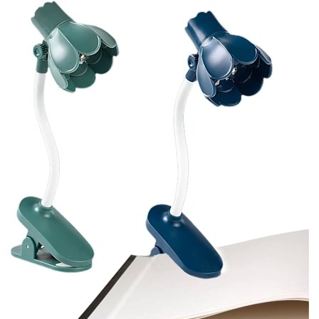 Læselampe Boglampe: Mini 360° Roterende Læselampe, Foldbar