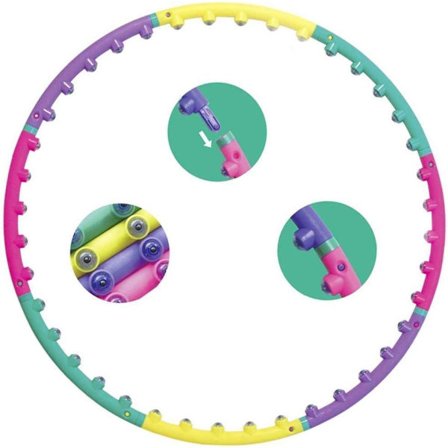 Hula Hoop Yoga Midja Träning Viktminskning Sport Hoop Massage Loop Gymnastik