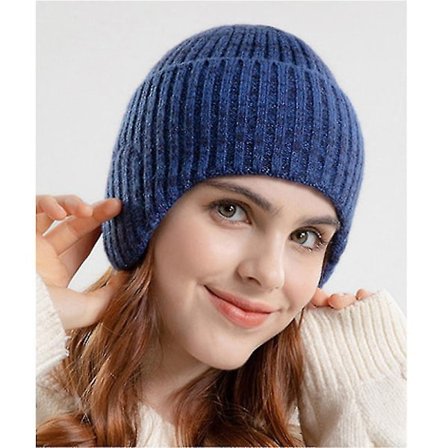 Miesten neulottu pipohattu, miesten ja naisten talvinen lämmin neulottu korvasuojapippohattu