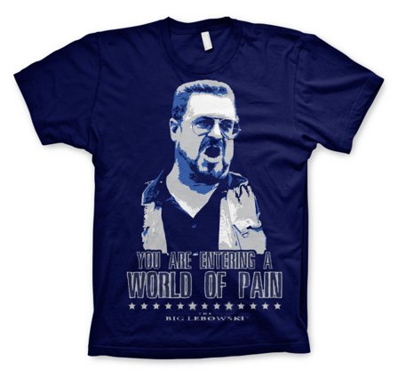 Big Lebowski World Of Pain T-Shirt S - Partyninja.se
