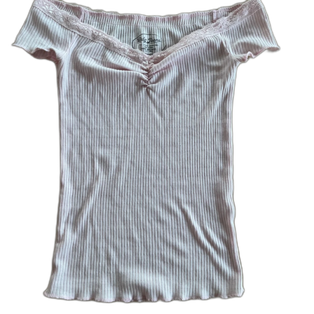 Rosa ribbad topp från BDG Jeans