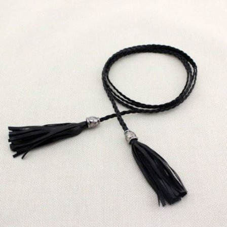 Damfransar flätat bälte Tight flätat bälte för kjolar - on stock