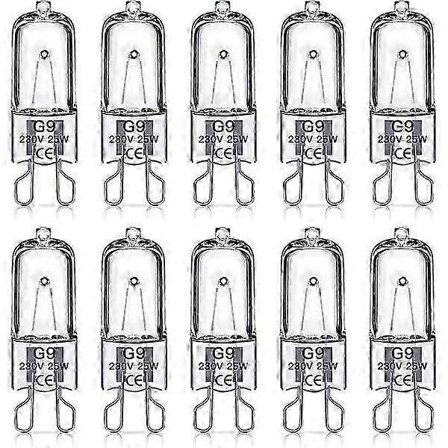 G9 halogenlampor 60W, 230V, 10-pack 60W [DB]