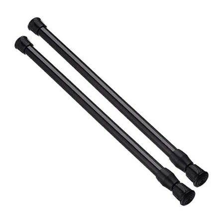 Spännstänger, 2-pack Justerbara Fjäderstål Skåpstänger Spännings Gardinstång Duschstång Garderobstång Spännstänger Utdragbar Bredd 40-71 cm (FMY)