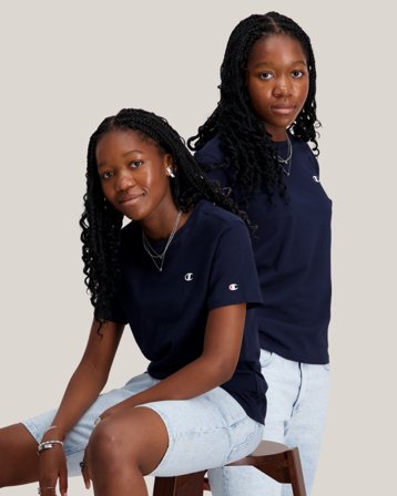 Champion 2 pack SS Tee Blå T-skjorter Jente - Kids Brand Store