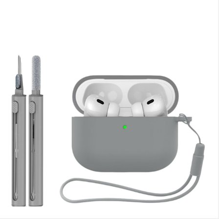Silikonskyddsfodral (3-delat set) kompatibelt med Apple AirPods Pro 3 - Stötsäkert, Vattentätt, Fläckresistent