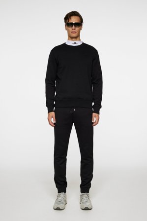 J.Lindeberg - Alpha Crew Neck - Black - Man - XL