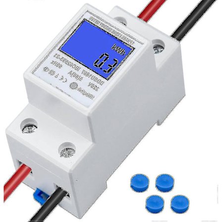 Enkeltfaset elmåler 5-80 A 230v 50hz Digital elmåler