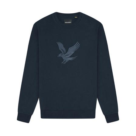 Lyle & Scott Embroidered Eagle Sweatshirt Blå, Herre Sweatshirts