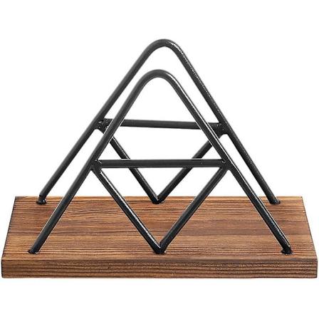 Træ Triangulær Servietring - Holder 100 Standard Størrelse Servietter