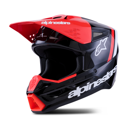 MX-kypärä Alpinestars SM3 Radium Musta/Punainen/Valkoinen L