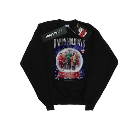 The Big Bang Theory Herr Happy Holidays Sweatshirt S Svart