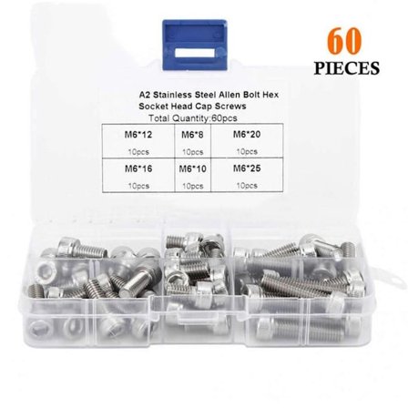 60st Socket Head Cap Screw Sortiment Socket Head Cap Skruvar