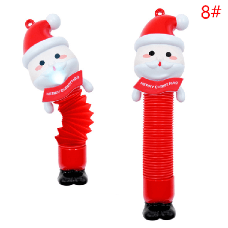 Santa Claus Toys Creative Magical Toy Folding Pop Tube Coil Kid