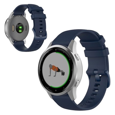 Garmin Vivomove 3S / Vivoactive 4S silikonikellonauha - Tummansininen