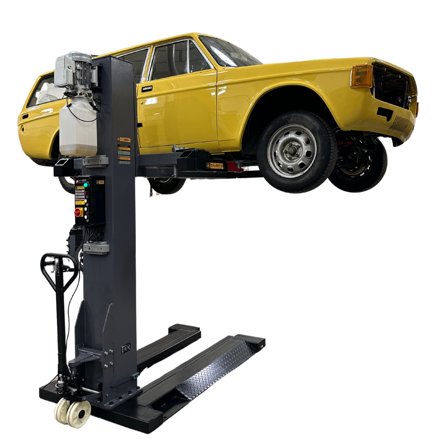 PELA 546067 Ensøylet løftebukk med elsperrer, flyttbare, 2800 kg, Verksted & bil