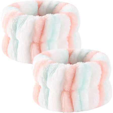 2 kpl kasvojenpesuranneketta, kylpyläranneke kasvojenpesurannekkeet joustavat rannekkeet kasvojenpesuun imukykyiset rannekkeet