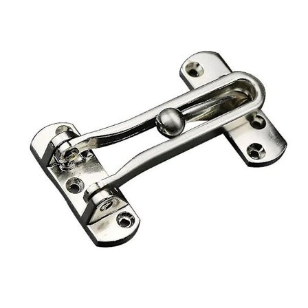 1 Pcs Silver Durable and Sturdy Anti-Theft Door Latch Guard