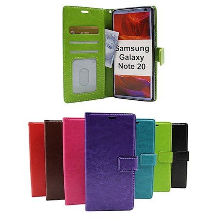 Crazy Horse Wallet Samsung Galaxy Note 20 5G (N981B/DS) (Svart)