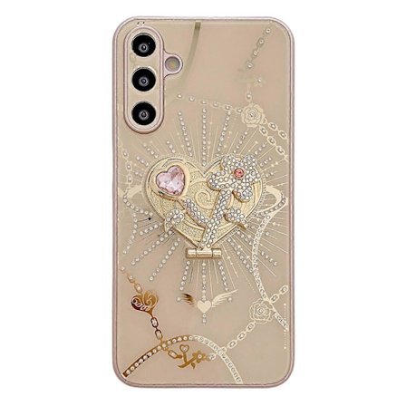 Deksel til Samsung Galaxy A16 4G/5G med Støtte TPU+PC Rhinestones Dekor Mobiltelefon Deksel