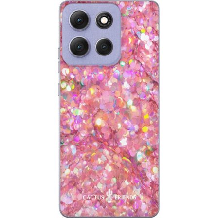 Kompatibel Mobilcover til Motorola Motorola Moto G86 Power Cactus and Friends – PinkGlitter