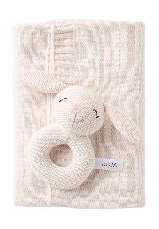 Koja Presentkit skallra + filt MAJA Bädda Rosa ONESIZE
