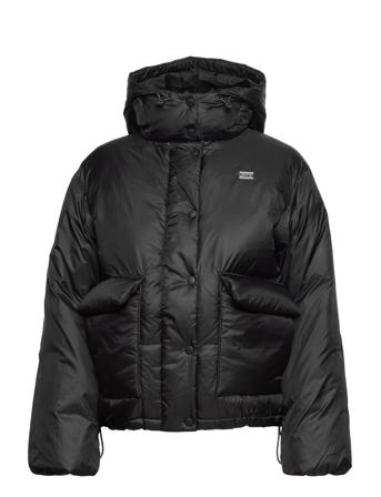 Luna Core Puffer Short Caviar Foret Jakke Sort LEVI ́S Women