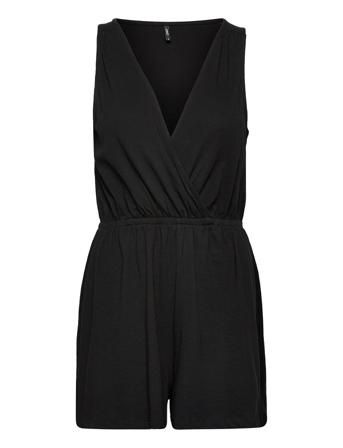 Onlmay S/L Wrap Playsuit Jrs Black ONLY