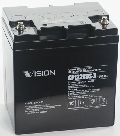 Vision CP12280 Batteri 12V, 28 Ah, Elfördelning & strömförsörjning