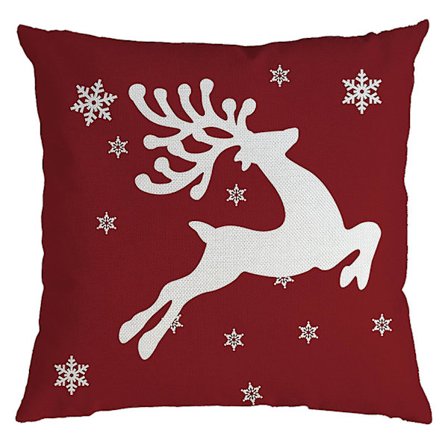 Julkuddeöverdrag i persika-skinnsmaterial för soffa och hemdekoration