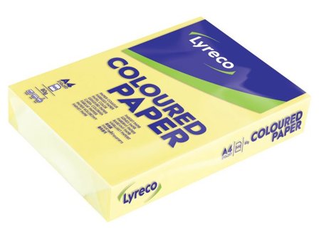 Lyreco Kopieringspapper A4 80g ohålat kanariegul 500/fp - Lyreco - Kontorspapper - Specialpapper - Färgat - A4