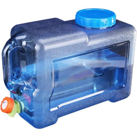 12L Vattenbehållare med kran - Portabel vattentank - Dricksvattenbehållare - BPA-fri - för utomhusbruk, camping