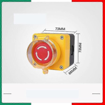 Hätäseispainike, Hätäseispainike + Läpinäkyvä suojakupu