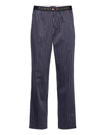 Woven Pant Print Mjukisbyxor Marinblå Tommy Hilfiger