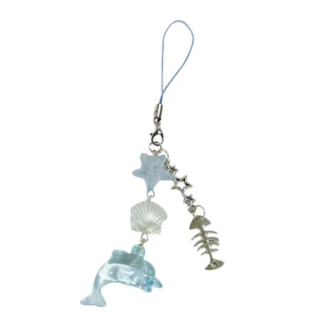 Yndig Delfin og Skal Telefon Hænge Tilbehør til Samlere og Gave