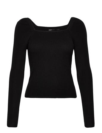 Onlagate Square Neck Ls Pullover Cc Knt Black ONLY