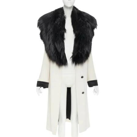 Tom Ford Pre-owned Pre-owned Wool outerwear , Wit , Dames , Maat: S Vintage Jassen
