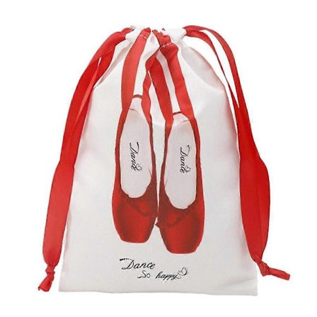 Opbevaringspose til tåspidssko til børn og kvinder, snørelukning, dansepose
