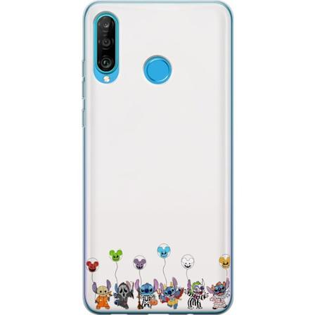 Huawei P30 lite Genomskinligt Skal Stitch Kostym