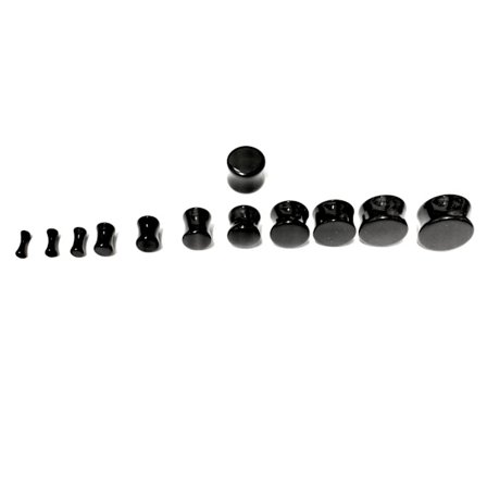 Svart plugg, 2mm-20mm att välja mellan