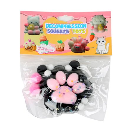 Pawsquishie til Børn og Voksne, Plysset Kattepote Squishy Legetøj