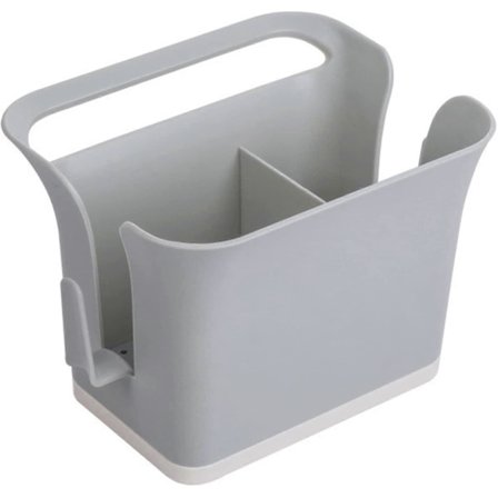 Grå kjøkkenvask Svamp Oppbevaring Avløpsbrakett Benkeplate Hylle - 1 stk