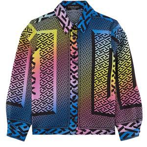 Kids - Versace Multicolor La Greca Shirt 12 Years - Tops - 12 years - Black - Mädchen